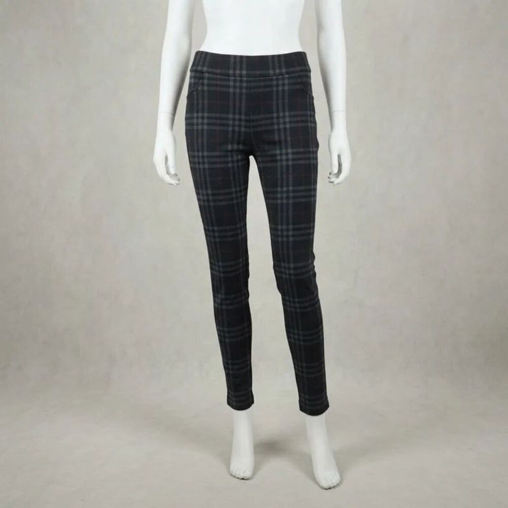 Sanctuary Runway Plaid Leggings Black Grey Check  Size: [S]